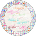 Colorful Fish Kids Room Rug
