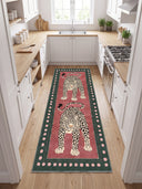 Wild Leopard Animal Print Rug