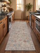 Ancient Sunburst Beige Vintage Rug