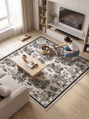 Pastoral Tales Cream Bohemian Rug