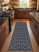 Mirrored Rose Purple Floral Classic Rug