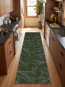 Night Sky Dome Green Modern Rug