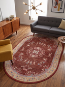 Oriental Lotus Classic Bordered Rug