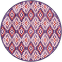 Ikat Pink Kilim Rug