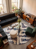 Path Cream Modern Rug