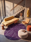 Night Sky Dome Purple Modern Rug