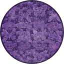 Monark Purple Animal Print Modern Rug