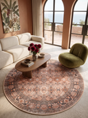 Memoir Orange Classic Bordered Rug