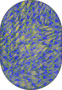 Sparrow Blue Animal Print Modern Rug