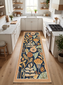 Autumn Light Navy Floral Rug