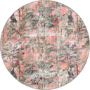 Tropical Garden Pink Animal Print Rug