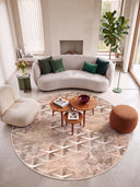 Structure Beige Geometric Rug