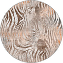 Harmony of Lines Beige Animal Print Modern Rug
