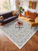 Mirrored Rose Cream Floral Rug