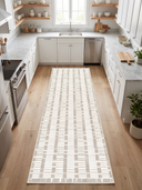 Wicker Cream Modern Rug