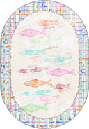 Colorful Fish Kids Room Rug