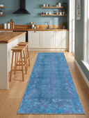 Spring Distressed Turquoise Modern Rug