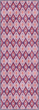 Ikat Pink Kilim Rug