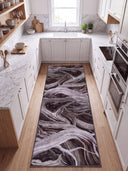 Ancient Juniper Brown Modern Rug