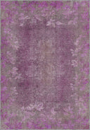 Spring Distressed Purple Modern Rug