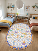 Mosaic Dinosaur Kids Room Rug