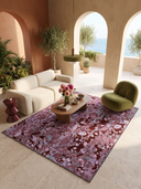 Lichen Fuchsia Modern Rug
