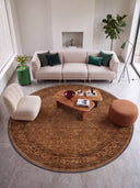 Tale Brown Classic Bordered Rug