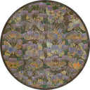 Monark Brown Animal Print Modern Rug