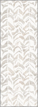 Leaf Shadow Cream Modern Rug