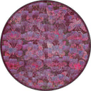 Monark Pink Animal Print Modern Rug
