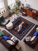 Hoopoe Bird Animal Print Rug