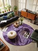 Layers Purple Modern Rug