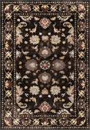 Sultan's Garden Black Classic Bordered Rug