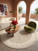 Hatai Cream Classic Bordered Rug