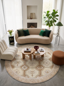 Dusty Saffron Classic Bordered Rug