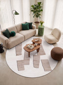 Haddeden Cream Geometric Rug