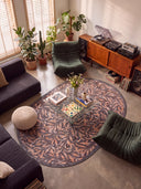 Leaves Dance Patterned Rug