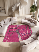 Berber Dream Pink Modern Rug