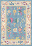 Cyan Blue Classic Rug