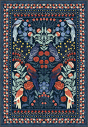 Confidant Garden Navy Animal Print Rug