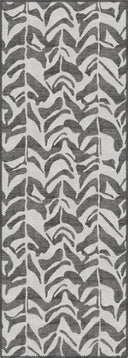 Leaf Shadow Anthracite Modern Rug