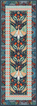 Stork Multicolor Animal Print Rug