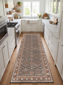 Palace Garden Anthracite Classic Bordered Rug