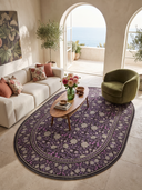 Mirrored Rose Pink Floral Classic Rug