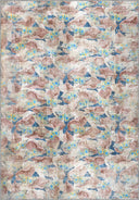 Butterfly Traces Beige Animal Print Modern Rug