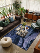 Ancient Juniper Blue Modern Rug