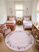 Meadow Stroll Daisy Kids Room Rug