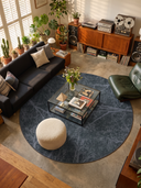 Night Sky Dome Anthracite Modern Rug