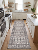 Memoir Gray Classic Bordered Rug