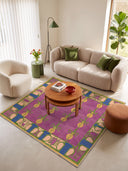 Talisman Pink Floral Rug